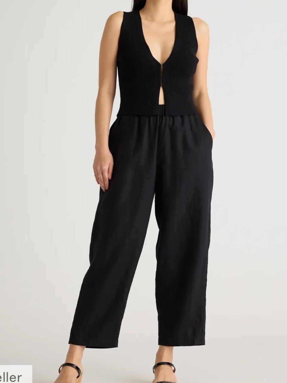 Quince 100% European Linen Pants L